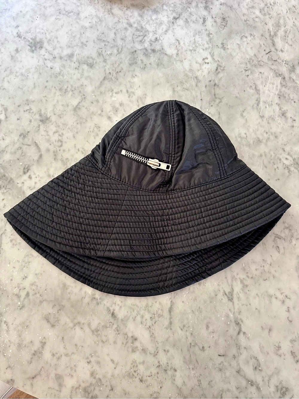 Maison Michel Jason Nylon Bucket Hat Black Size Small
